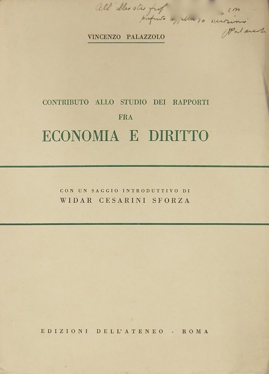 Contributo allo studio dei rapporti fra economia e diritto. Con … | Immagine Gallery 2