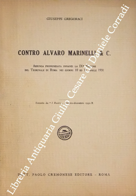 Contro Alvaro Marinelli & C. Arringa pronunciata innanzi la IX … | Immagine Gallery 2