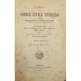 Corso di Codice civile italiano. Vol. IV - Delle persone. …