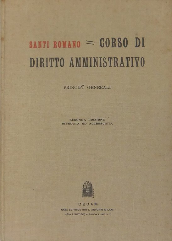 Corso di diritto amministrativo. Principii generali | Immagine Gallery 2