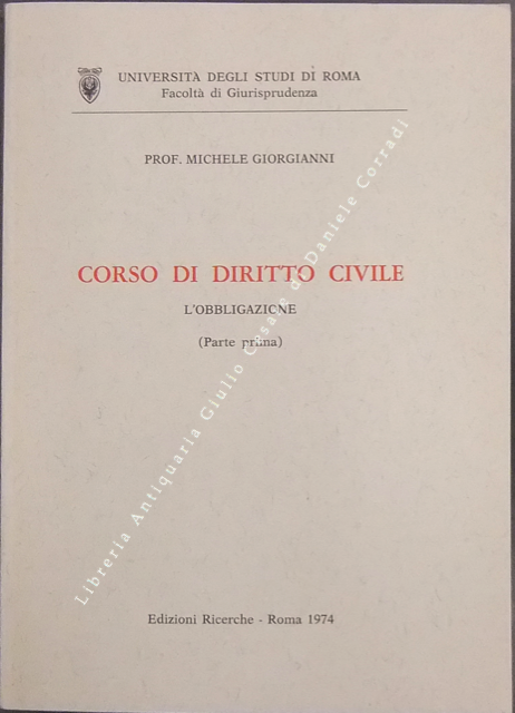 Corso di diritto civile. L'obbligazione (parte prima) (unico pubblicato) | Immagine Gallery 2