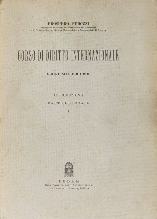 Corso di diritto internazionale. Vol. I (unico pubblicato) - Introduzione, … | Immagine Gallery 2