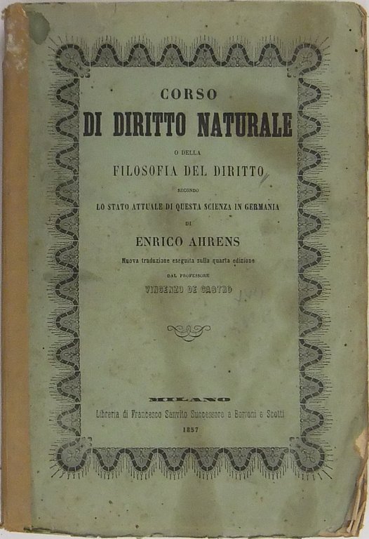 Corso di diritto naturale o della filosofia del diritto secondo … | Immagine Gallery 2