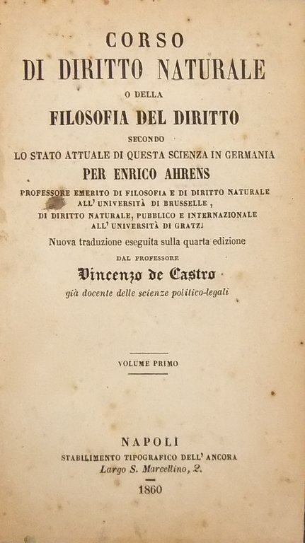 Corso di diritto naturale o della filosofia del diritto secondo … | Immagine Gallery 2