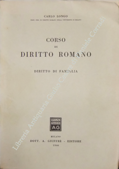 Corso di diritto romano. Diritto di famiglia | Immagine Gallery 2