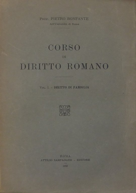 Corso di diritto romano. Vol. I - Diritto di famiglia | Immagine Gallery 2