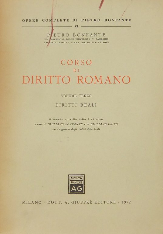 Corso di diritto romano. Vol. III - Diritti reali | Immagine Gallery 2