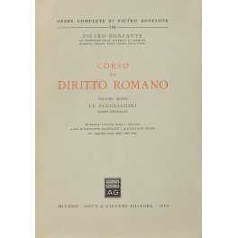 Corso di diritto romano. Vol. VI - Le successioni, Parte … | Immagine Gallery 1