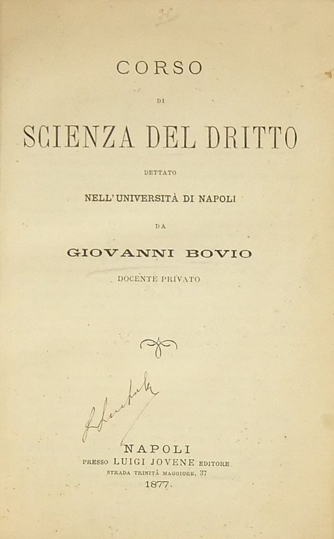 Corso di scienza del diritto dettato nell'Università di Napoli | Immagine Gallery 2