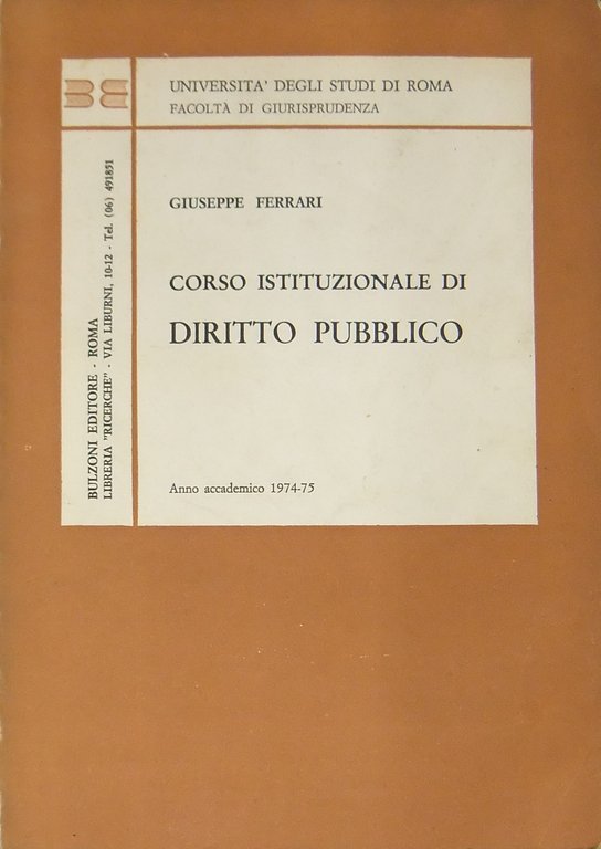 Corso istituzionale di diritto pubblico. Anno accademico 1974-75 | Immagine Gallery 2