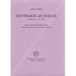 Coteaux au soleil (curtelle a lu soue). Precedes d'une lettre …