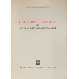Cultura e scuola nel sistema costituzionale italiano