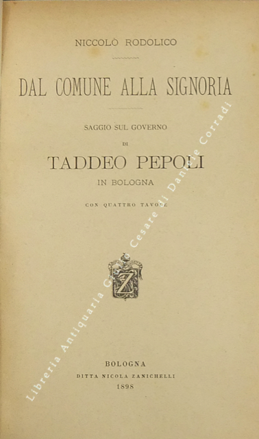 Dal Comune alla Signoria. Saggio sul governo di Taddeo Pepoli … | Immagine Gallery 2