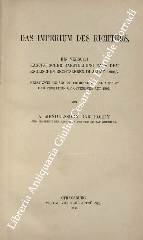 Das imperium des richters. Ein versuch kasuisticher darstellung nach dem … | Immagine Gallery 2