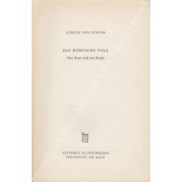 Das Romische volk. Sein Staat und sein Recht