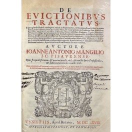 De evictionibus tractatus, In quo agitur de Materia contingente, nedum …