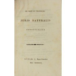 De ortu et progressu juris naturalis commentarius