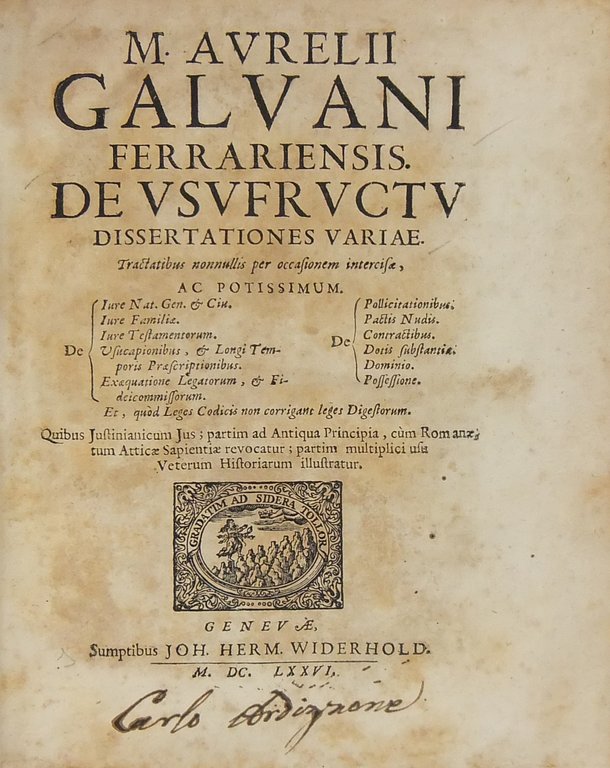 De usufructu dissertationes variae. Tractatibus nonnullis per occasionem intercisae, ac … | Immagine Gallery 2