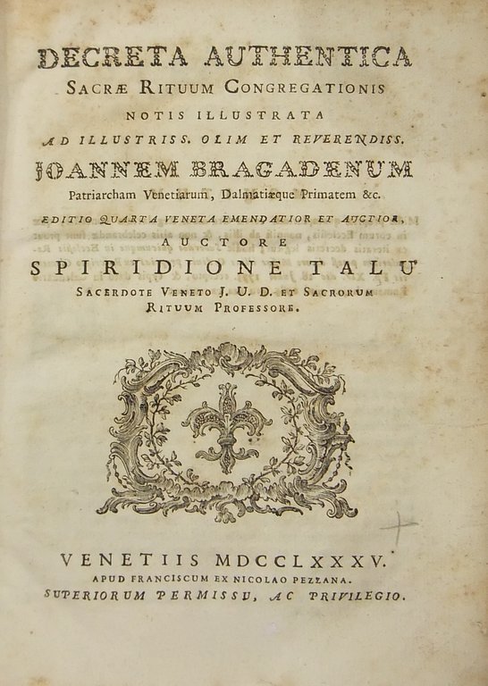 Decreta authentica sacrae rituum congregationis notis illustrata ad illustriss. olim … | Immagine Gallery 2