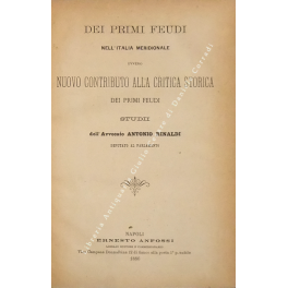 Dei primi feudi nell'Italia meridionale ovvero nuovo contributo alla critica …