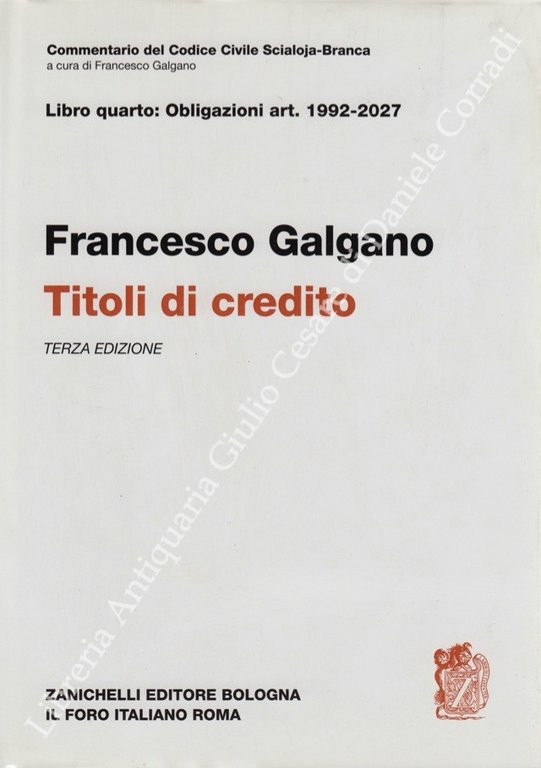 Dei titoli di credito. Art. 1992-2027 | Immagine Gallery 2