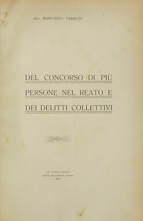 Del concorso di più persone nel reato e dei delitti … | Immagine Gallery 2