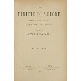 Del diritto di autore secondo la legge italiana comparata con …