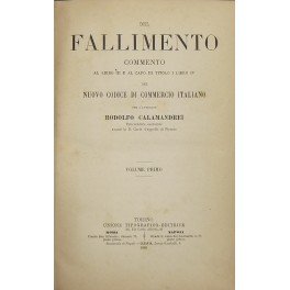 Del fallimento. Commento al Libro III e al Capo III, …