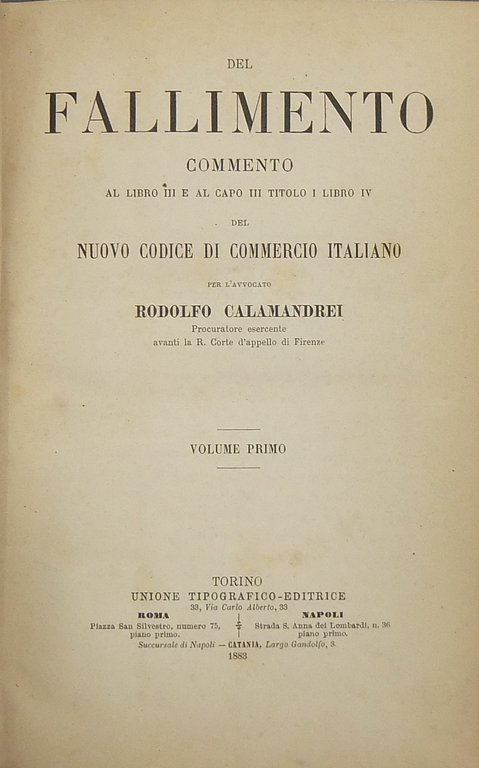 Del fallimento. Commento al Libro III e al Capo III, … | Immagine Gallery 2