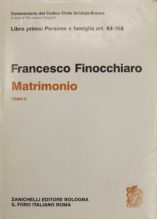 Del matrimonio. Tomo II. Art. 84-158 | Immagine Gallery 2