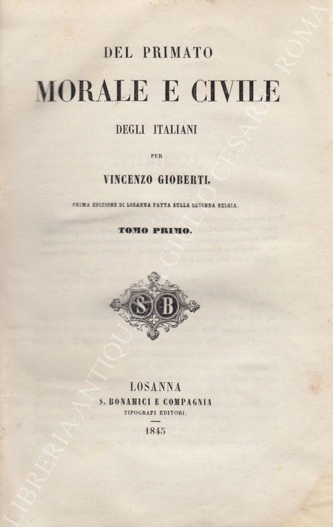 Del primato morale e civile degli italiani | Immagine Gallery 2