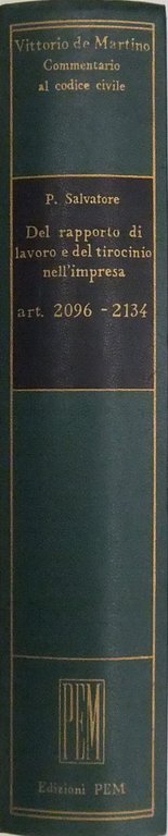 Del rapporto di lavoro e del tirocinio nell'impresa. Art. 2096-2134 | Immagine Gallery 2