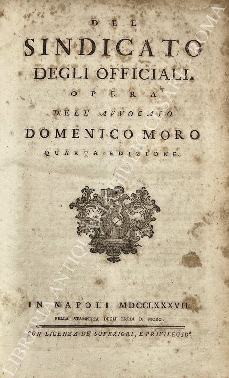 Del sindicato degli officiali. Opera dell'avvocato Domenico Moro | Immagine Gallery 2