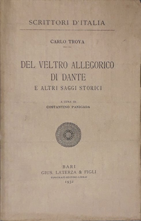 Del veltro allegorico di Dante e altri saggi storici. A … | Immagine Gallery 2