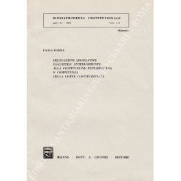 Delegazioni legislative esauritesi anteriormente alla Costituzione Repubblicana e competenza della … | Immagine Gallery 1
