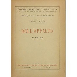 Dell'appalto. Art. 1655-1677