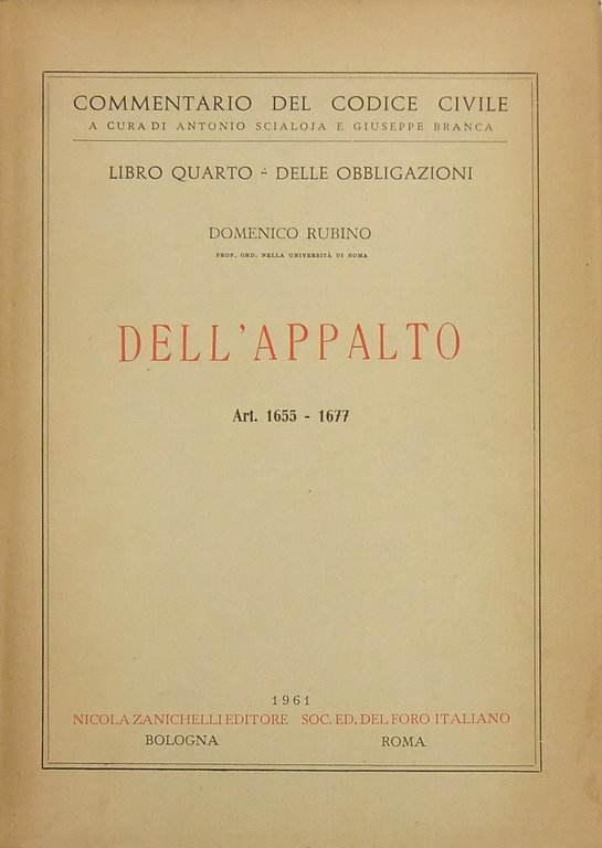 Dell'appalto. Art. 1655-1677 | Immagine Gallery 2