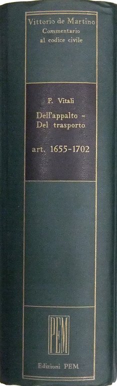 Dell'appalto. Del trasporto. Art. 1655-1702 | Immagine Gallery 2