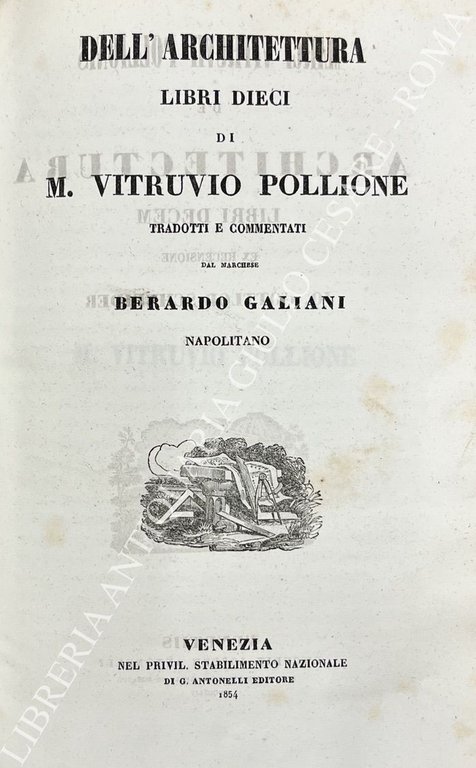 Dell'architettura libri dieci. Di M. Vitruvio Pollione. Tradotti e commentati … | Immagine Gallery 2