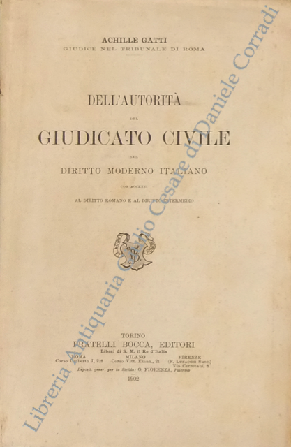 Dell'autorità del giudicato civile nel diritto moderno italiano con accenni … | Immagine Gallery 2