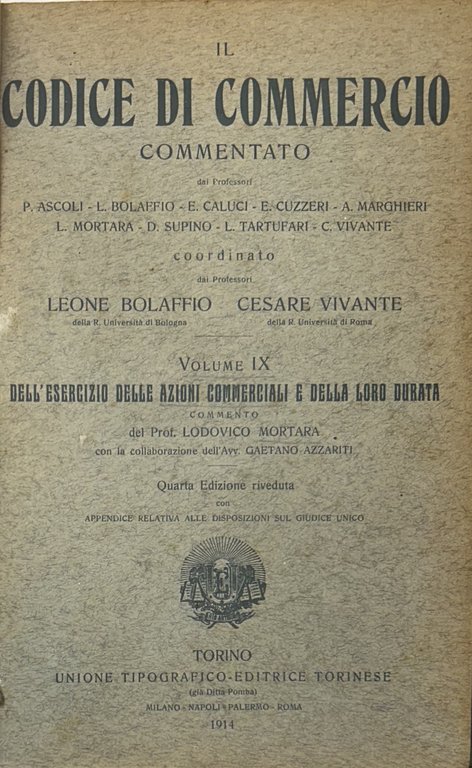 Dell'esercizio delle azioni commerciali della loro durata. Commento. Con la … | Immagine Gallery 2