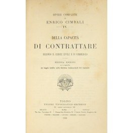 Della capacità di contrattare secondo il codice civile e di …