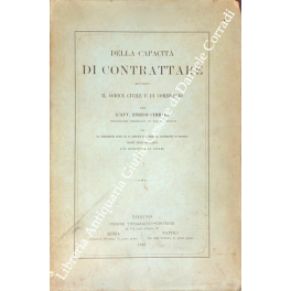 Della capacita di contrattare secondo il codice civile e di …