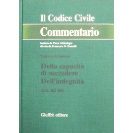 Della capacità di succedere. Dell'indegnità. Artt. 462-466
