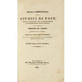 Della competenza dei giudici di pace messa a confronto con …