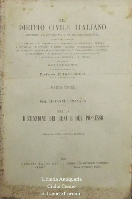 Della distinzione dei beni e del possesso | Immagine Gallery 2