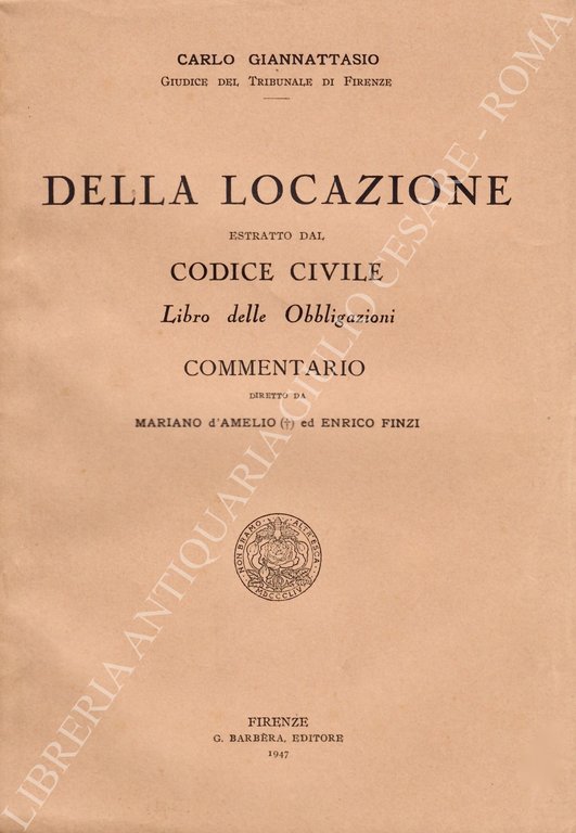 Della locazione. Estratto dal Codice Civile. Libro delle Obbligazioni. Commentario … | Immagine Gallery 2