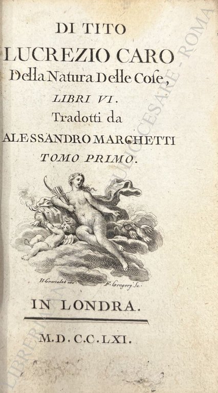 Della natura delle cose libri VI di Tito Lucrezio Caro … | Immagine Gallery 2