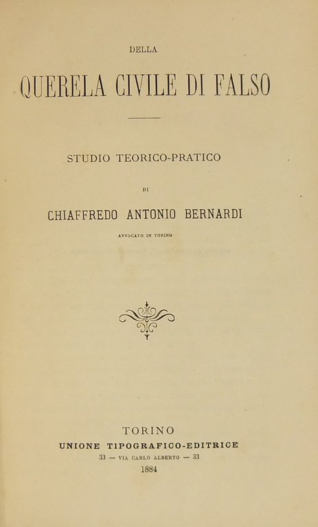 Della querela civile di falso. Studio teorico-pratico | Immagine Gallery 2