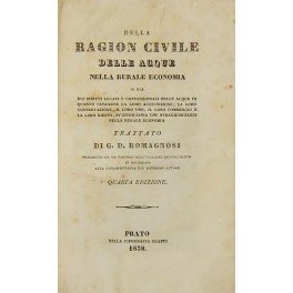 Della ragion civile delle acque nella rurale economia o sia …